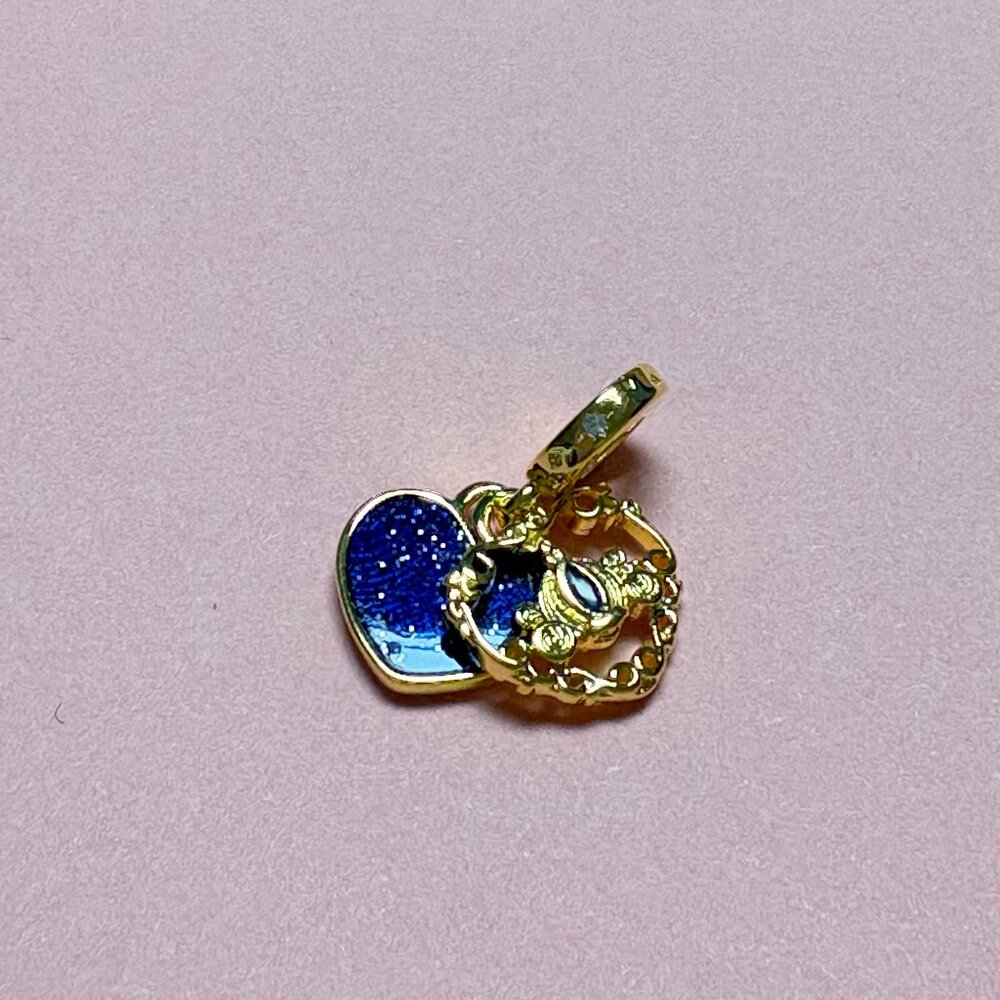 Pandora Disney Cinderella's Carriage & Heart Double Dangle Charm